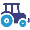 Icono con un dibujo de un tractor